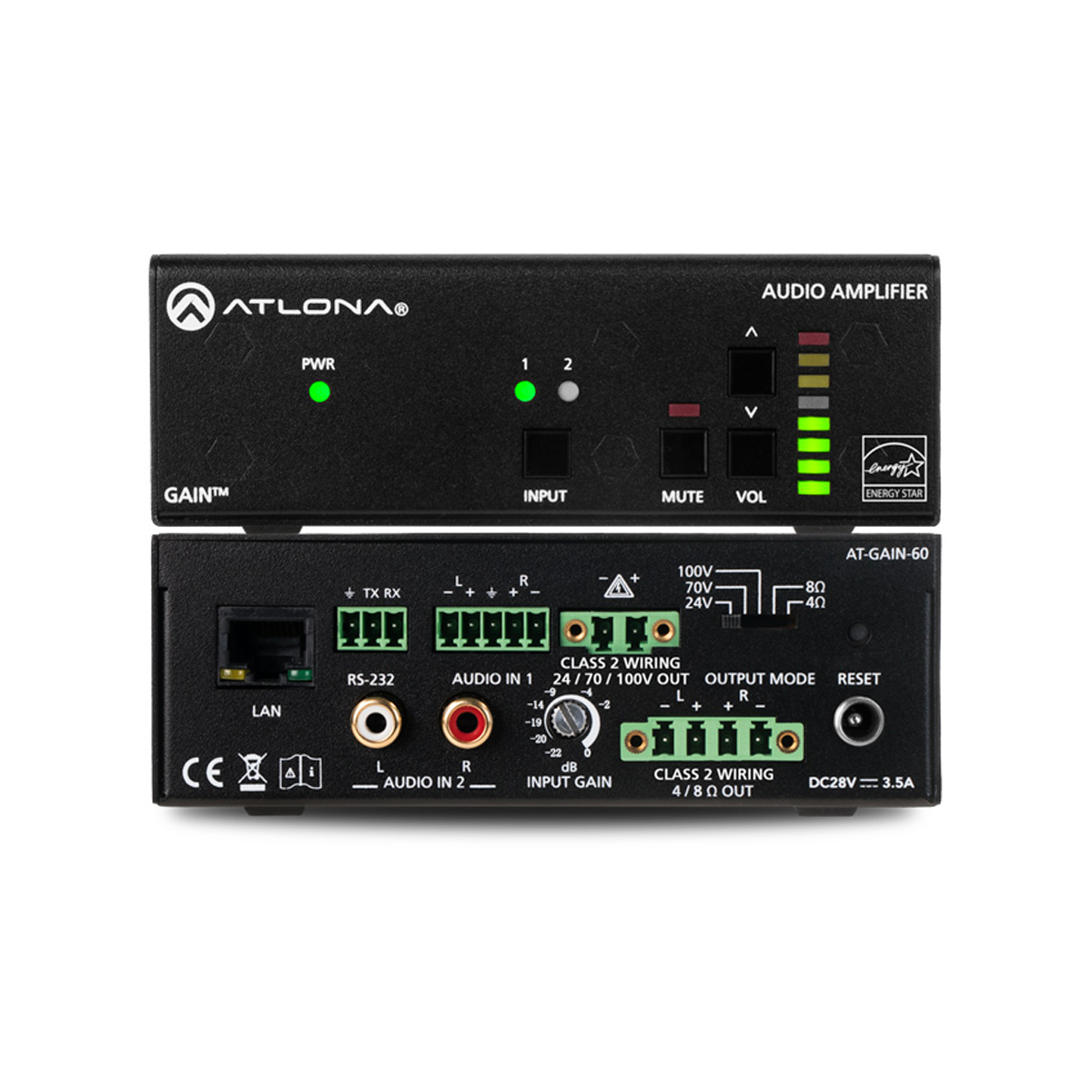 Atlona AT-GAIN-60 Stereo / Mono Audio Verstärker 