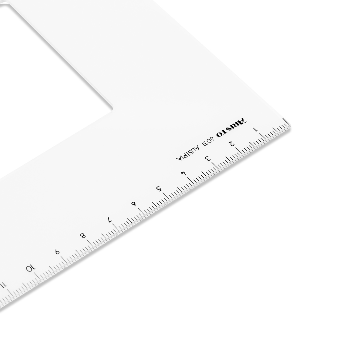 Aristo Dreieck 60 Grad ohne Facette Hypotenuse 36 cm, Teilung 31,1 cm 