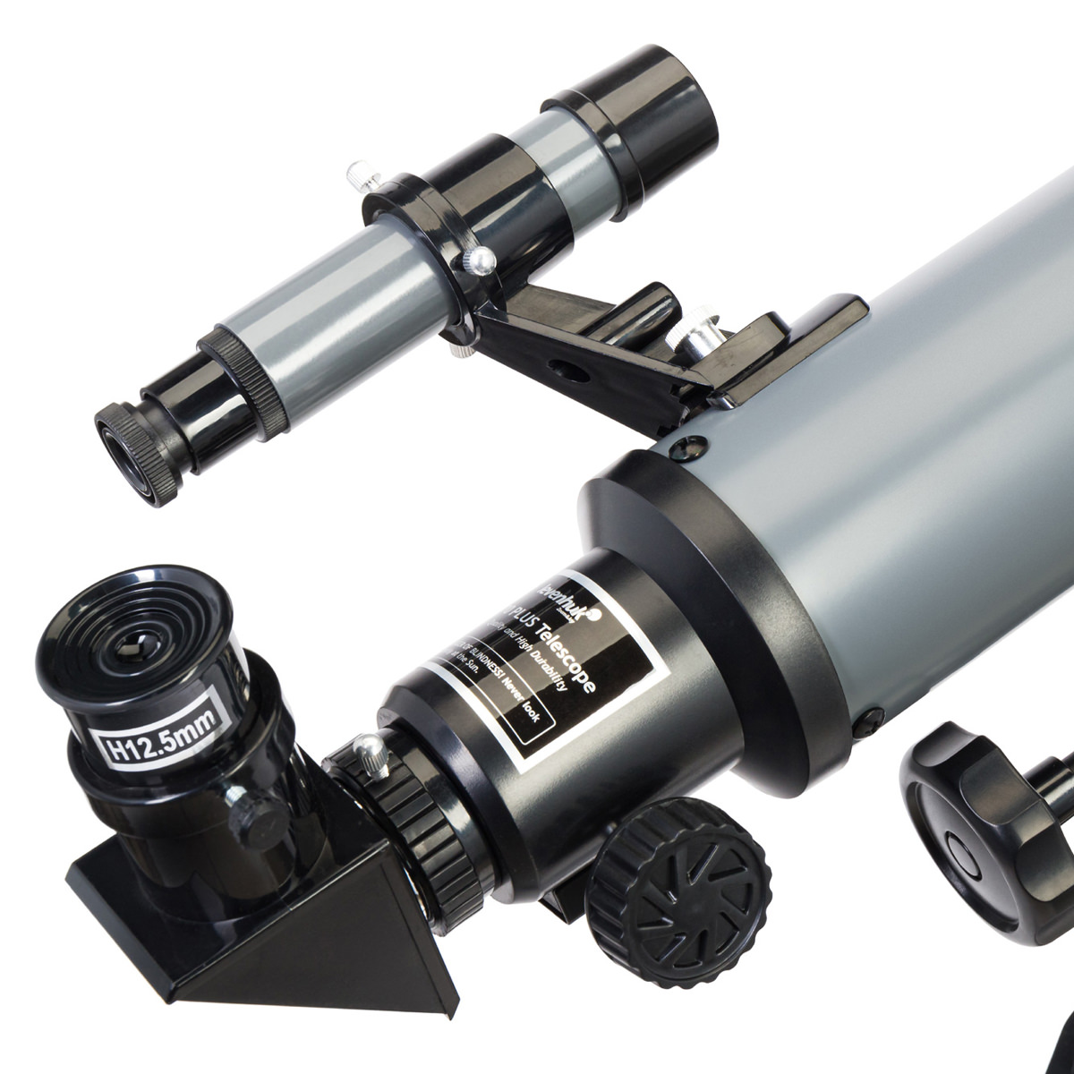 Levenhuk Blitz 70 PLUS Telescope 140x, Refraktor mit 900 mm Brennweite, f/12.8, äquatorial 