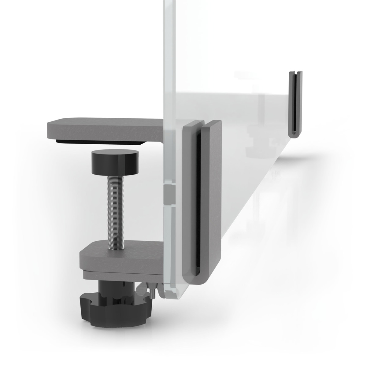 Magnetoplan 11029100 Acryl-Hygienewand mit Klammern 100 x 60cm
