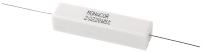 MONACOR LSR-22/20 Hochlast-Zementwiderstand, 2,2 Ω, 20 Watt