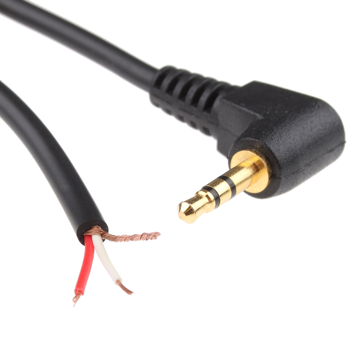YEL Kabel mit 3 Lötstellen, 1,4m Audiokabel 2,5mm, Stereo Klinkenstecker 3,5mm