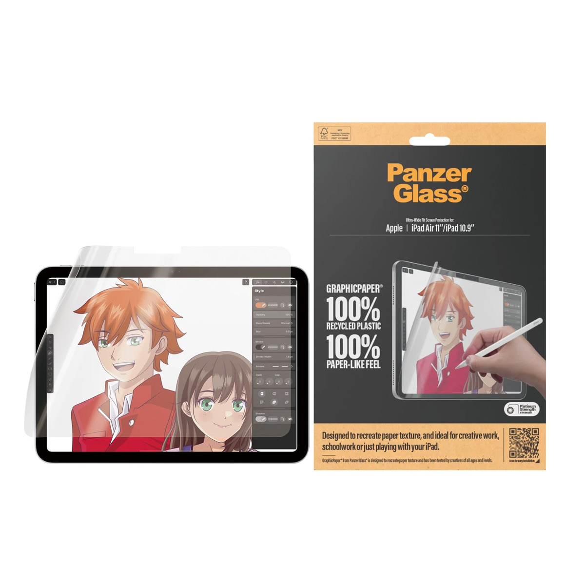 PanzerGlass® GraphicPaper® Displayschutz Ultra-Wide Fit für iPad 11'' (2025) / iPad Air 11'' (2024-2025)