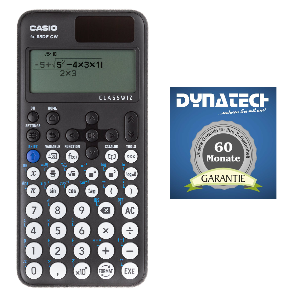 Casio FX-85 DE CW mit Garantieverlängerung 