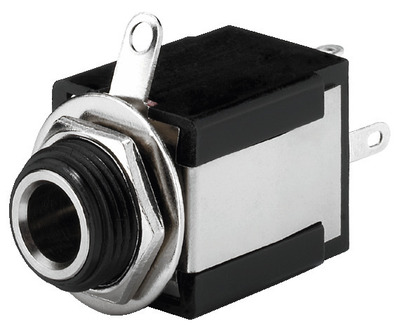 MONACOR T-635SI Mono-6,3-mm-Klinken-Einbaubuchse