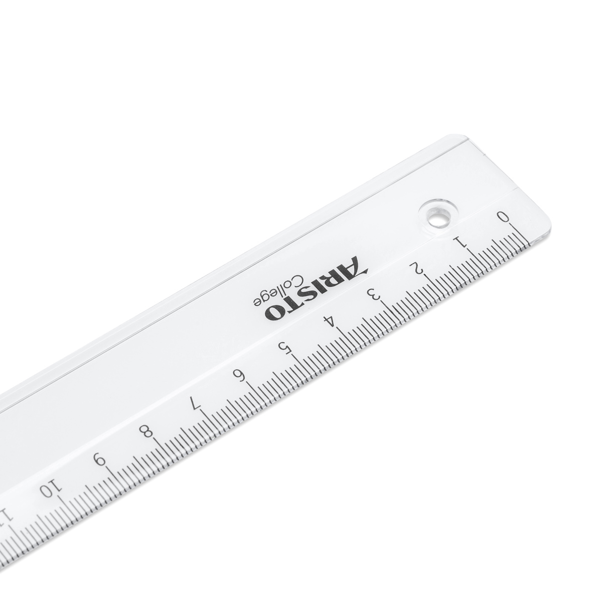 Aristo College Lineal 16 cm transparent, Facette, Tuschekante 