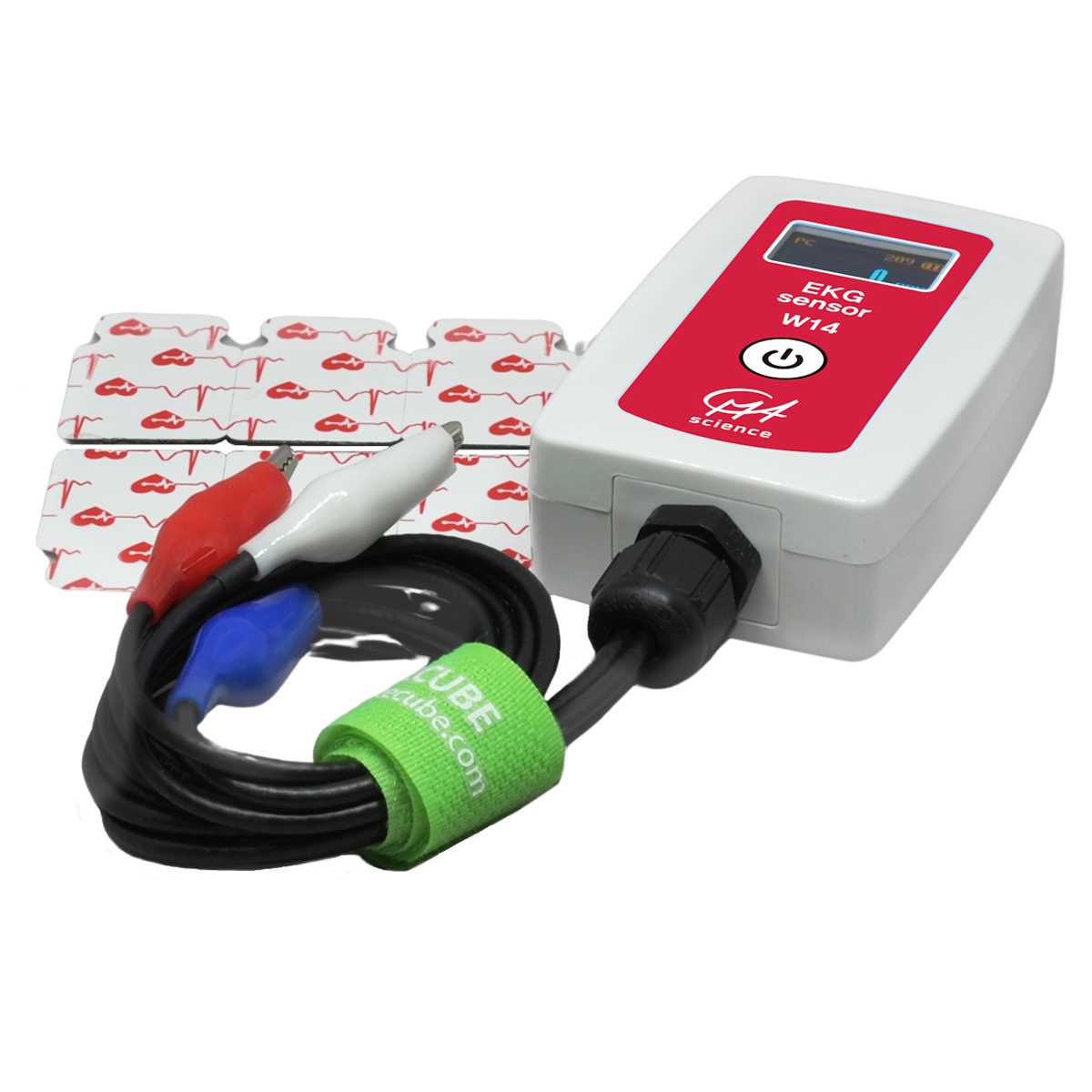 CMA kabelloser EKG-Sensor W14 für präzise Herzfrequenzmessung, Messbereich ±1,5 mV