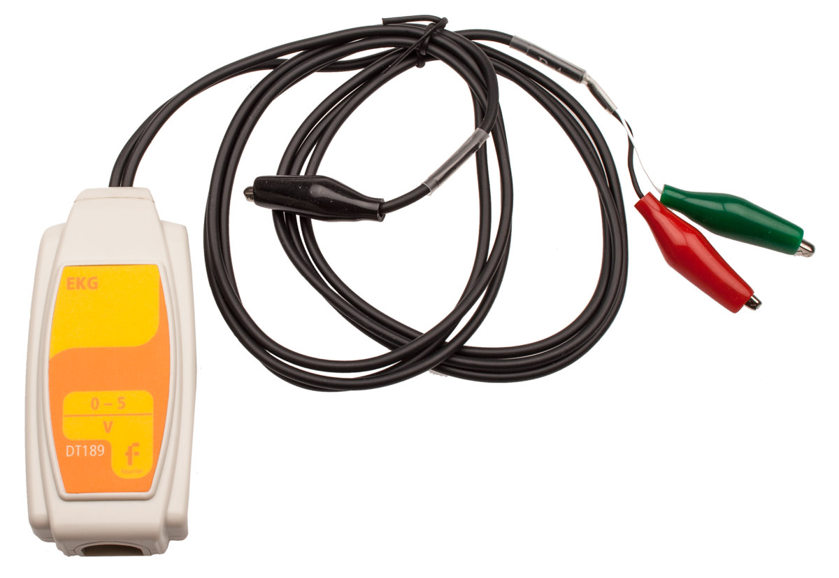 Fourier EKG-Sensor (Herzstrom) zeichnet ein Elektrokardiogramm auf / Messbereich: 0-5 Volt