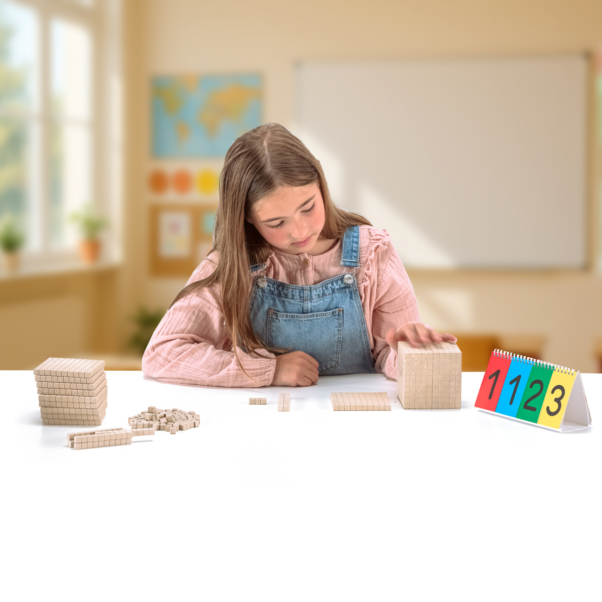 Wissner Dienes Holzklötze Grundsortiment naturfarben, 121-teilig 