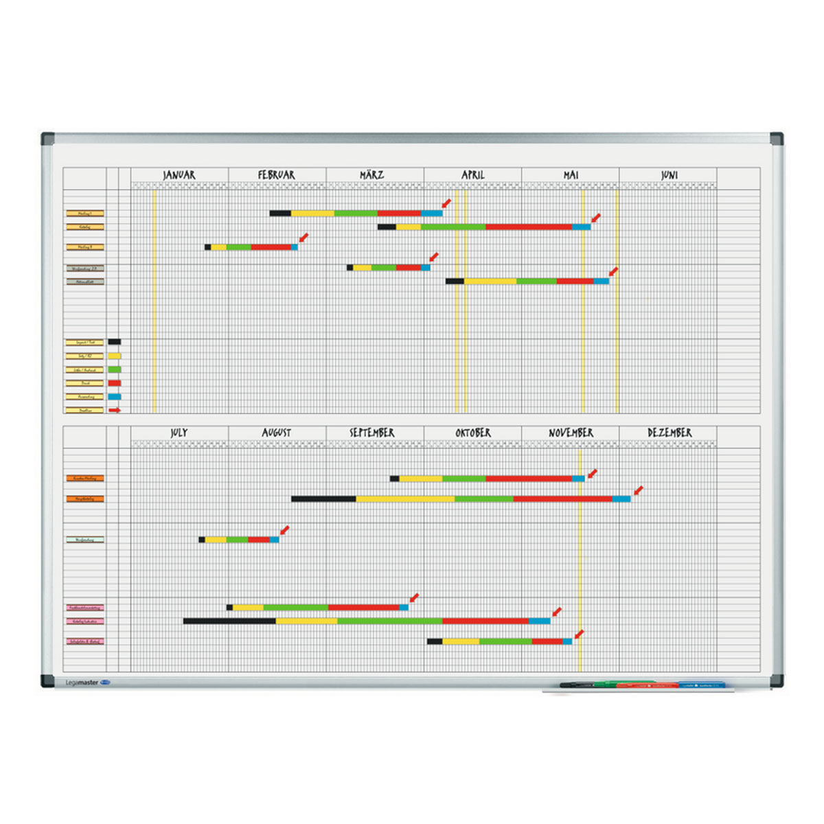 Legamaster 7-415000 Jahresplaner PREMIUM 90 x 120 cm, 6 Monate