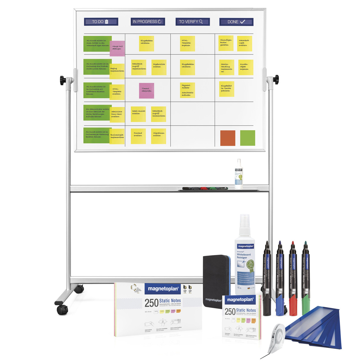 Magnetoplan 1240499 Scrumboard Standard mobil