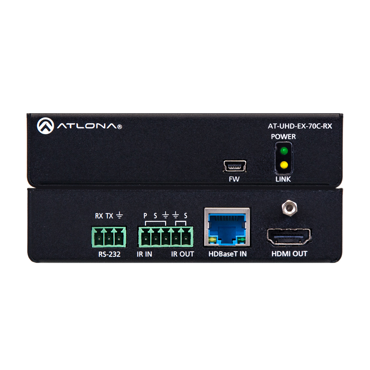 Atlona AT-UHD-EX-70C-RX - AV-Receiver 4096x2160 Pixel, Cat5e,Cat6,Cat6a,Cat7, 70m, 60Hz