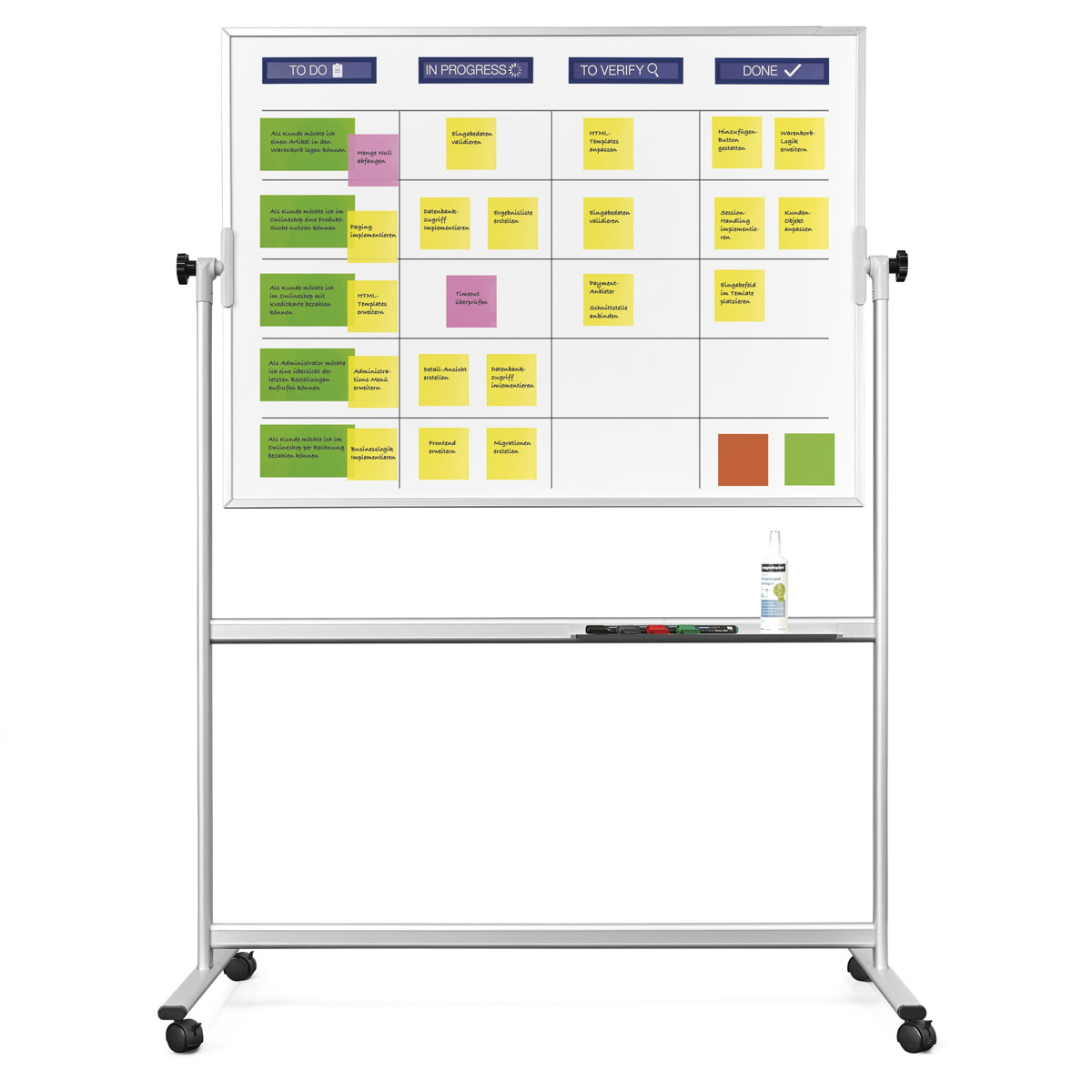 Magnetoplan 1240499 Scrumboard Standard mobil