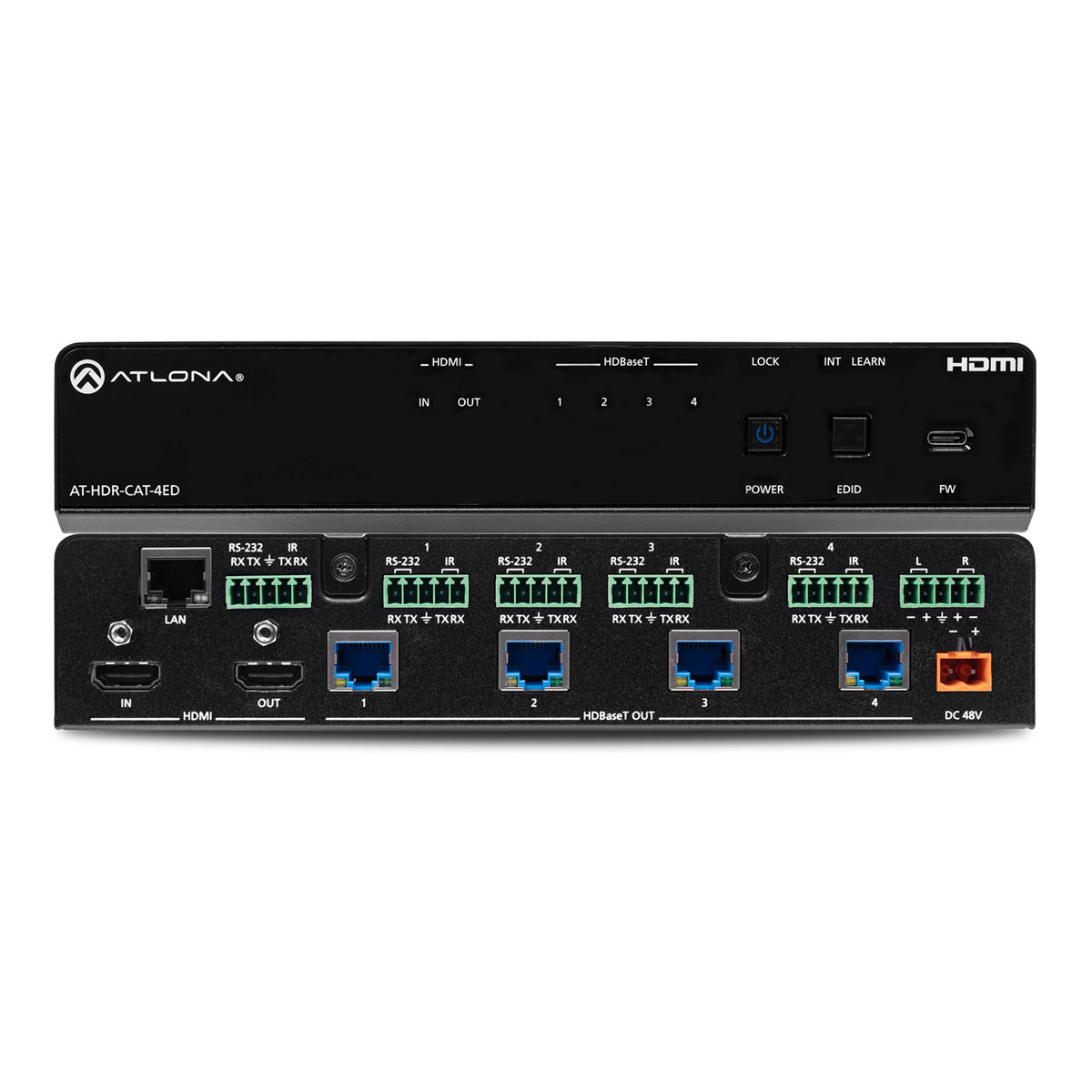 Atlona AT-HDR-CAT-4ED HDMI / HDBaseT Splitter, 1 X 4