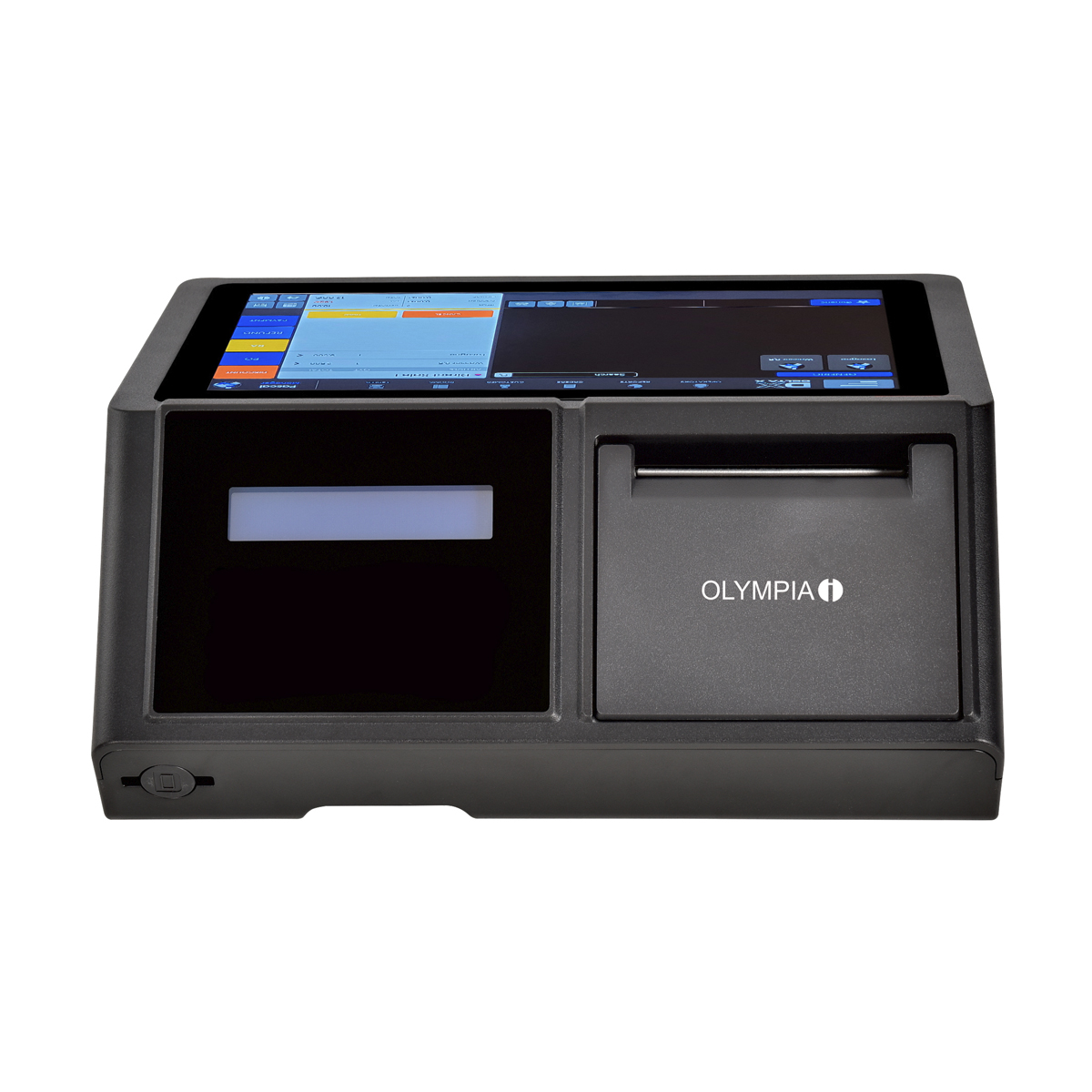 Olympia T110 Registrierkasse ohne TSE-Lizenz, 25,7cm Touchdisplay, 100 Bediener, Android 11