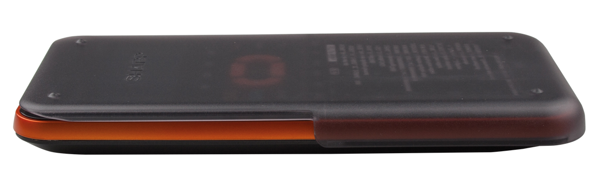 Sharp EL-W531 XH YR Schulrechner orange, Batteriebetrieb 