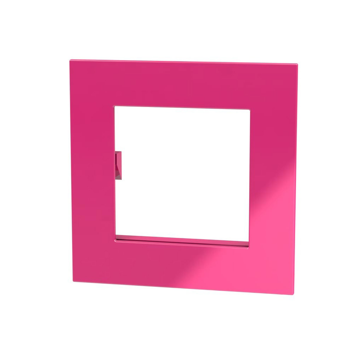 Dahle MEGA Magnet SQUARE XL pink, 75 x 75 mm mit Fotohalterung 