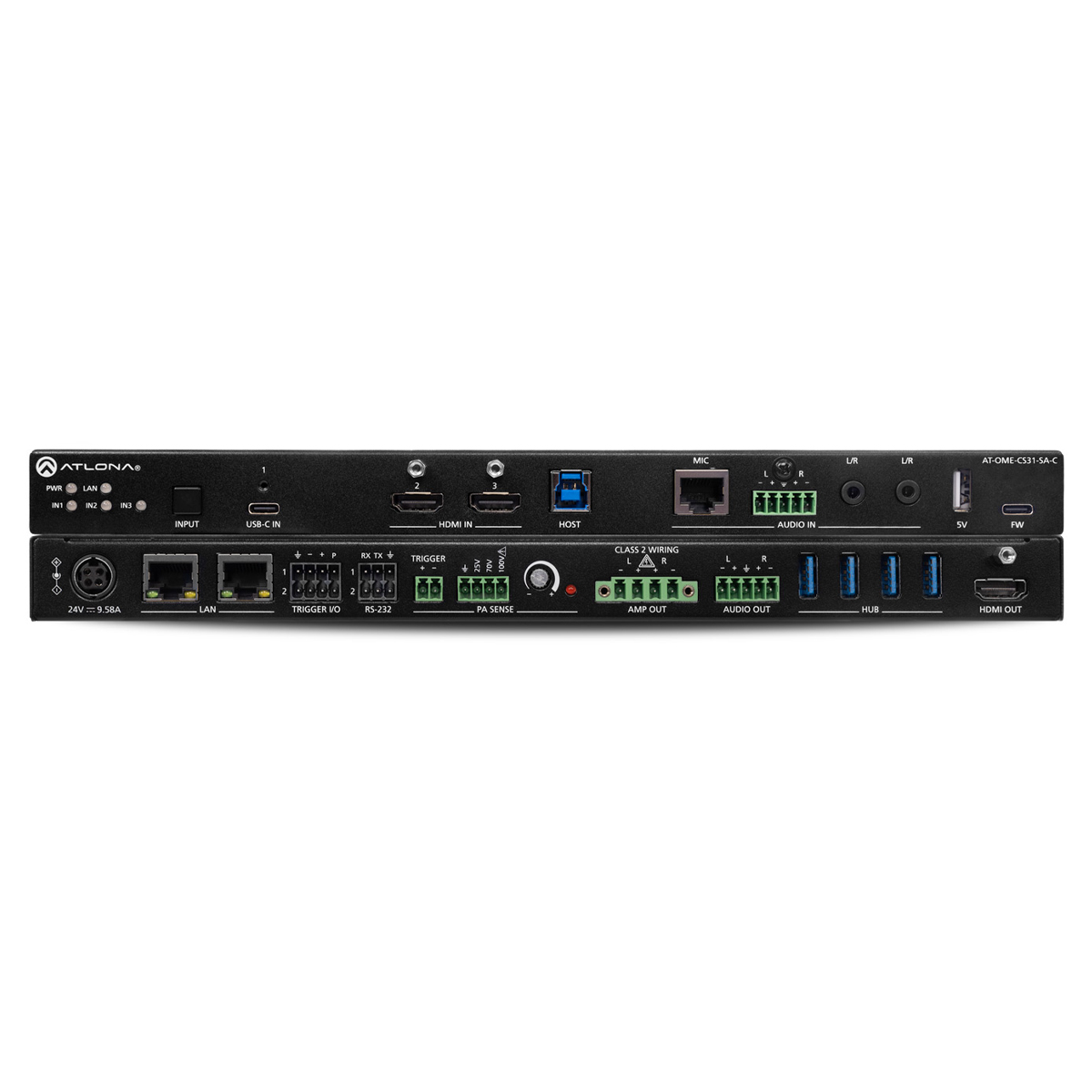 Atlona AT-OME-CS31-SA-C Switcher-AMP, USB-Hub, 3x1
