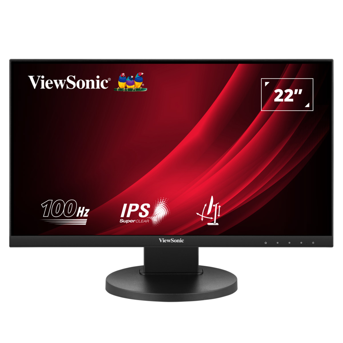 ViewSonic VG2208A-HD  22'' (56cm) Full HD 100Hz Ergonomischer Monitor 