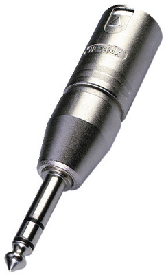 MONACOR NA-3MP NEUTRIK-Adapter XLR/6,3-mm-Stereo-Klinkenstecker