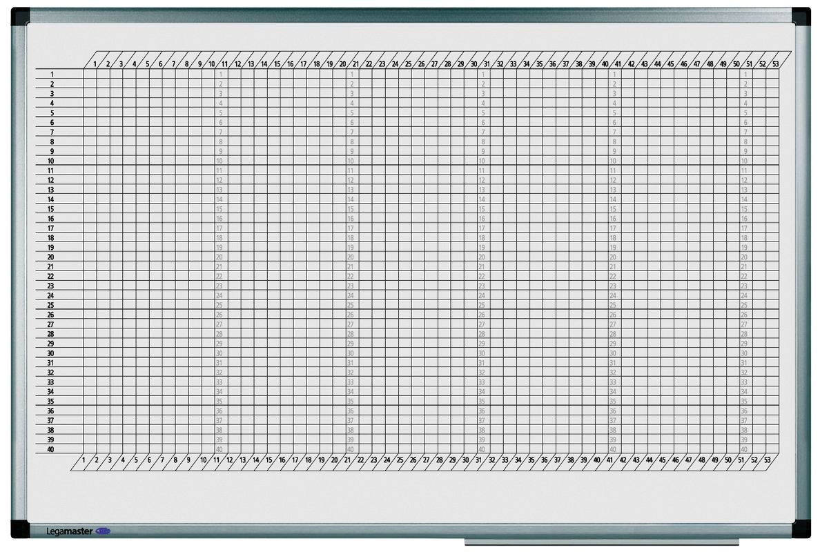 Legamaster 7-413000 Jahresplaner PREMIUM 60 x 90 cm, 53 Wochen