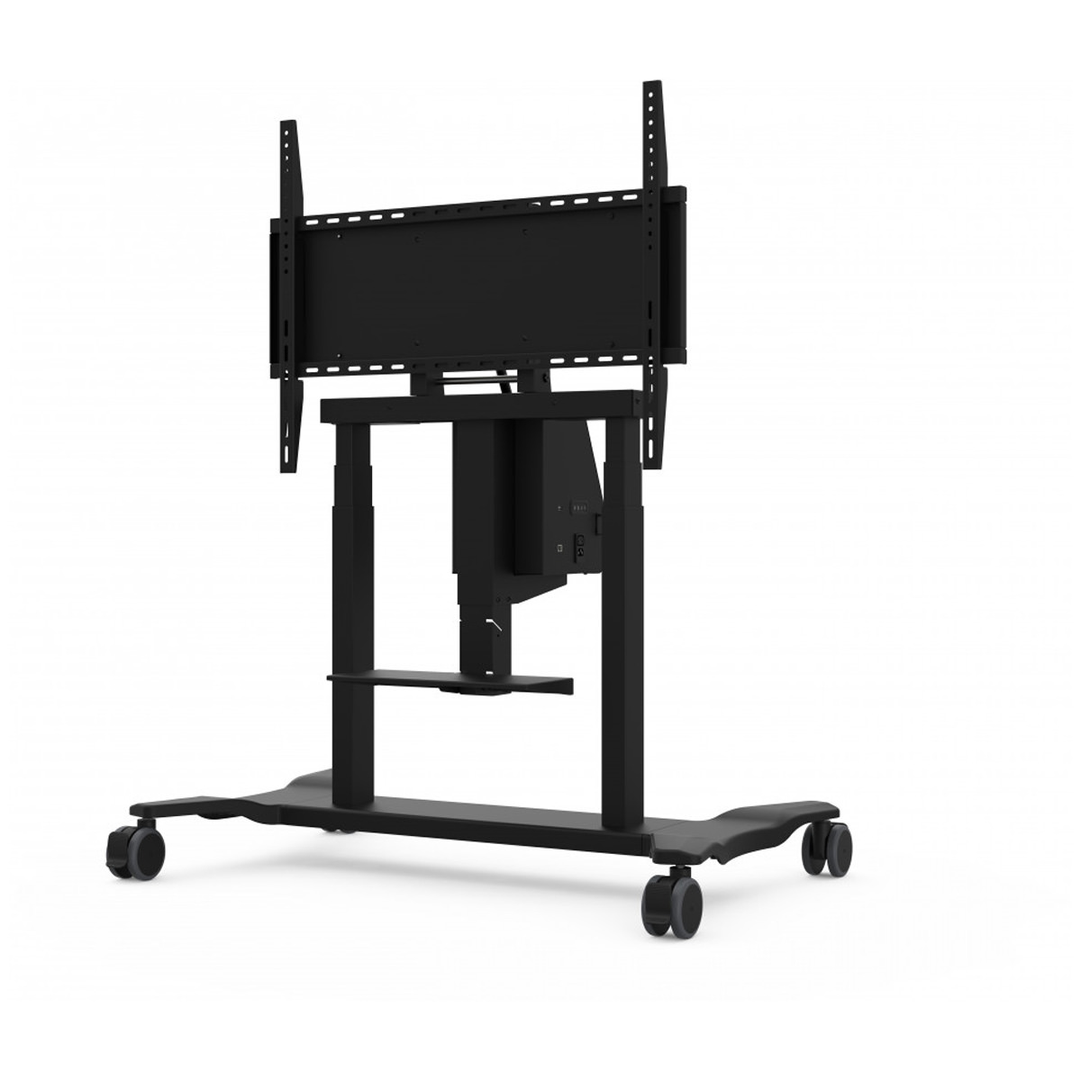 ViewSonic VB-STND-007, Motorisierter Rollwagen Motor. Double Trolley Cart für 55~86, Black