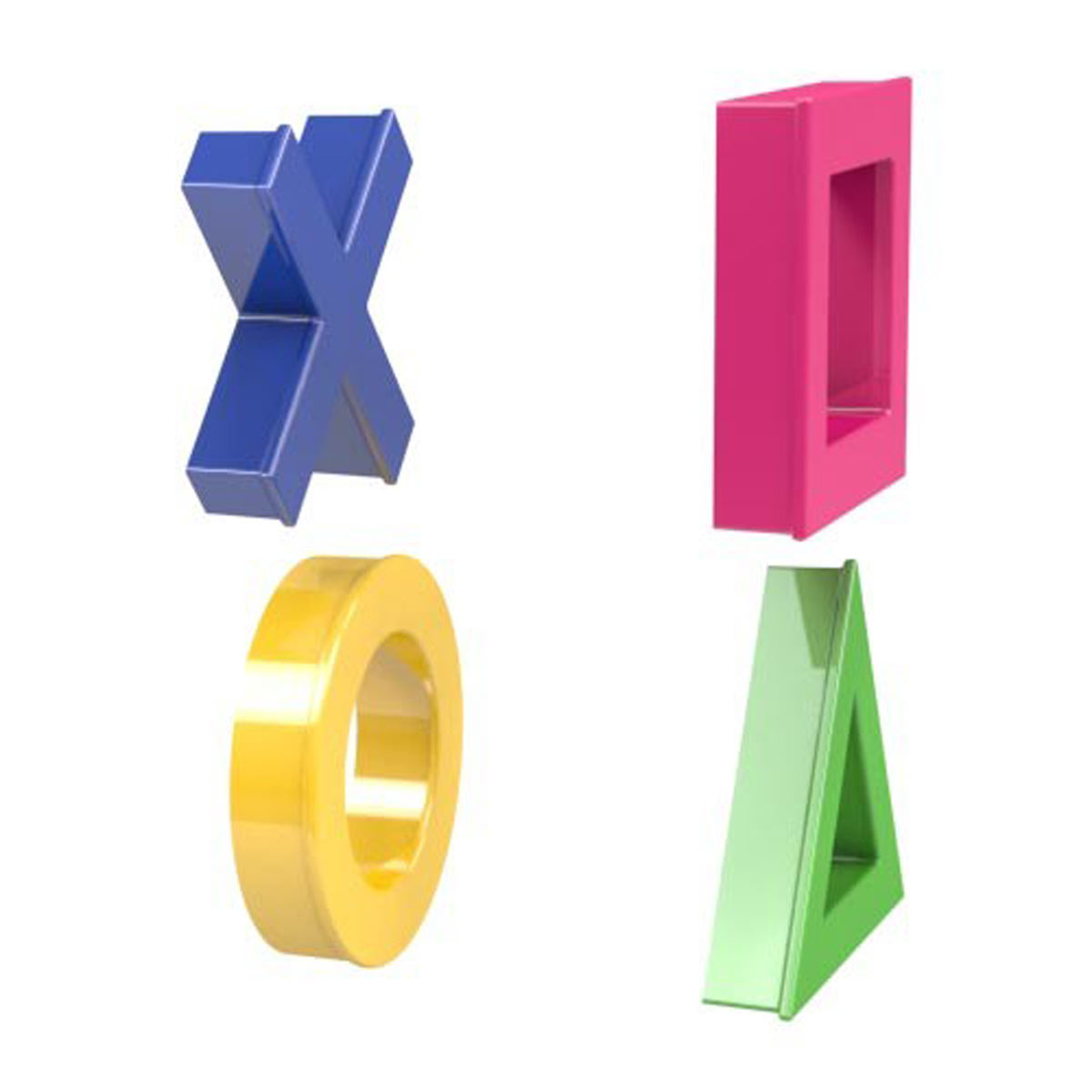 Dahle MEGA Magnet Set MINI Cross, Delta, Circle, Square Design 