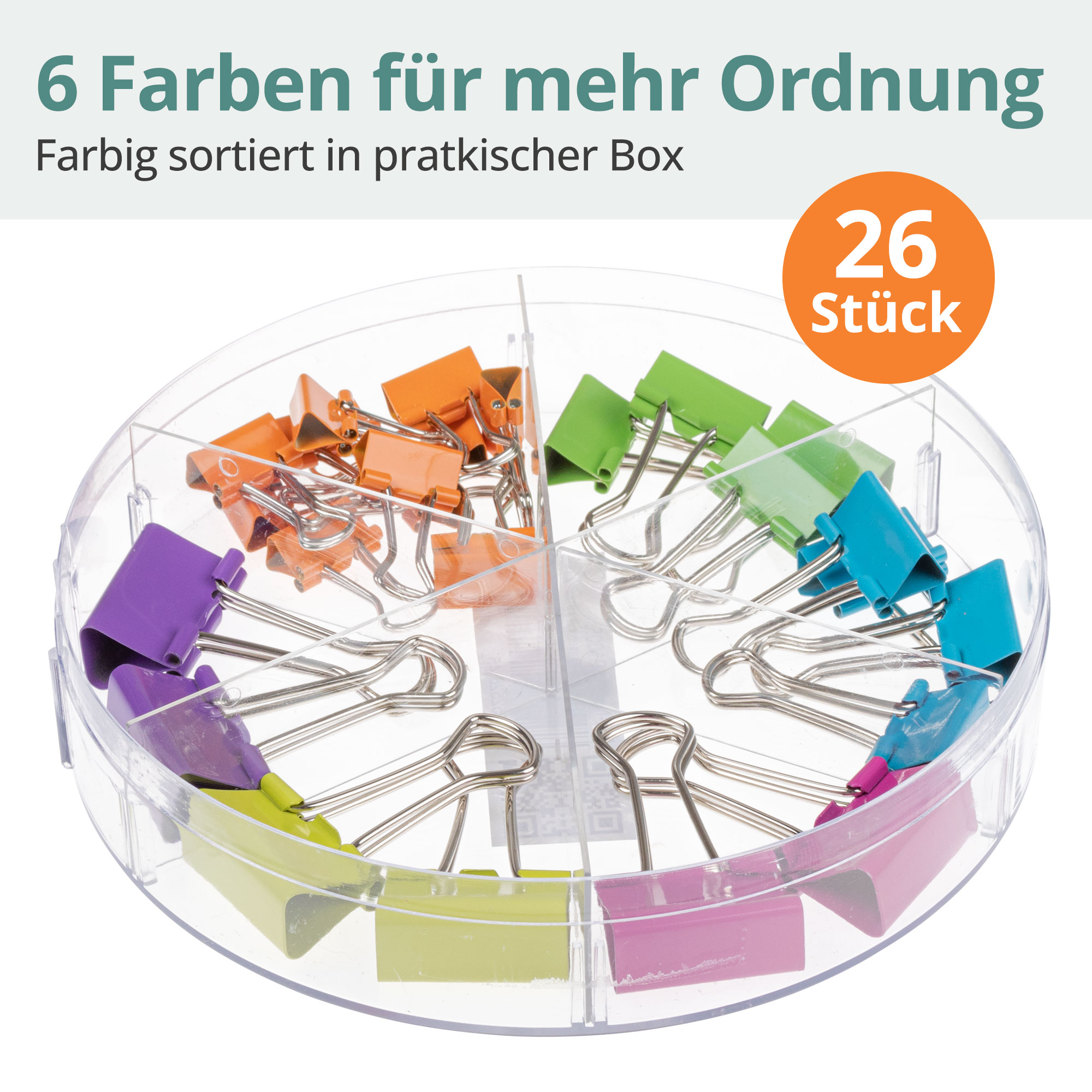 Foldback Klammer 26 Stück in 2 Größen 