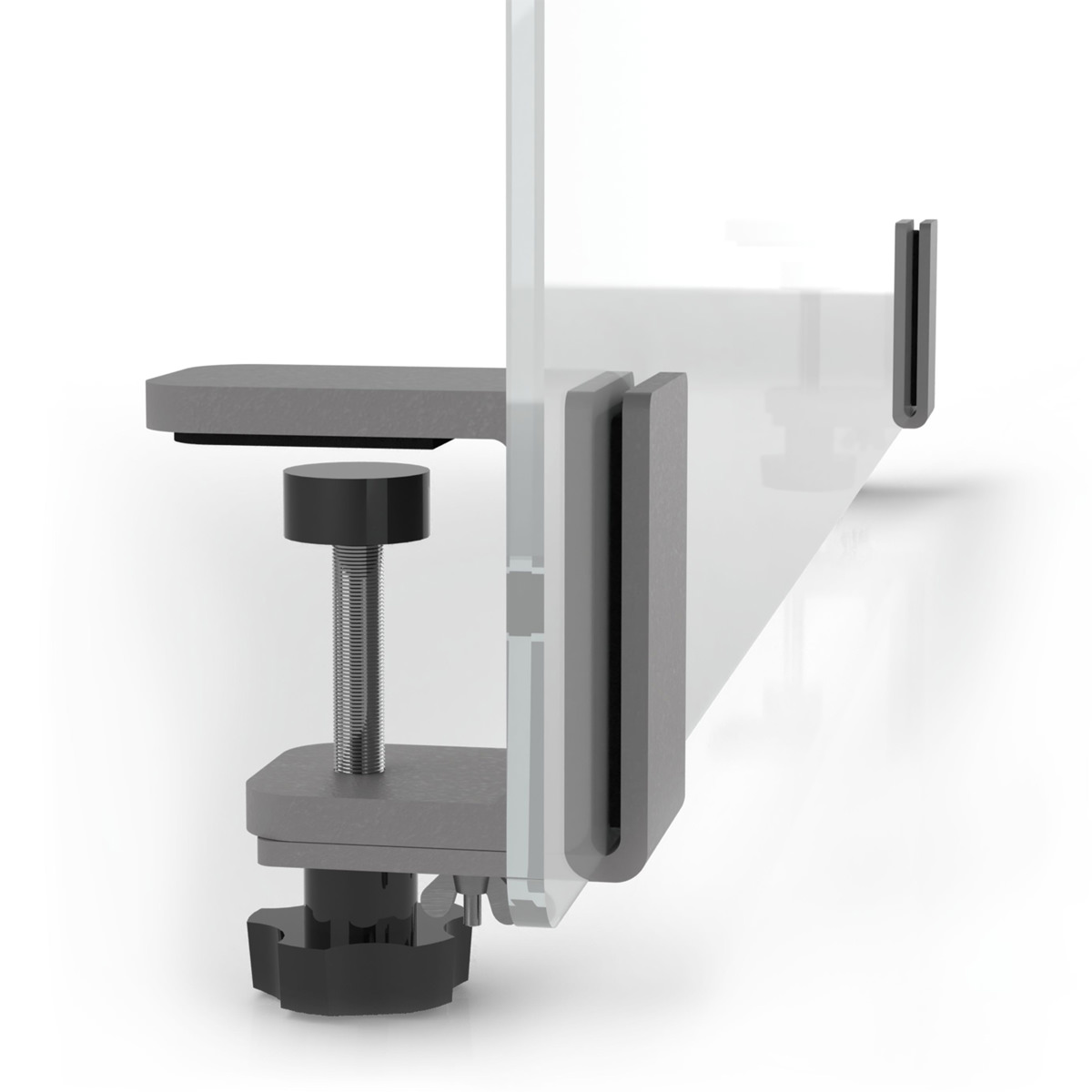Magnetoplan 11029080 Acryl-Hygienewand mit Klammern 80 x 60cm