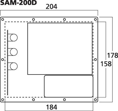 MONACOR SAM-200D Class-D-Subwoofer-Aktiv-Modul, 200 W an 4 O