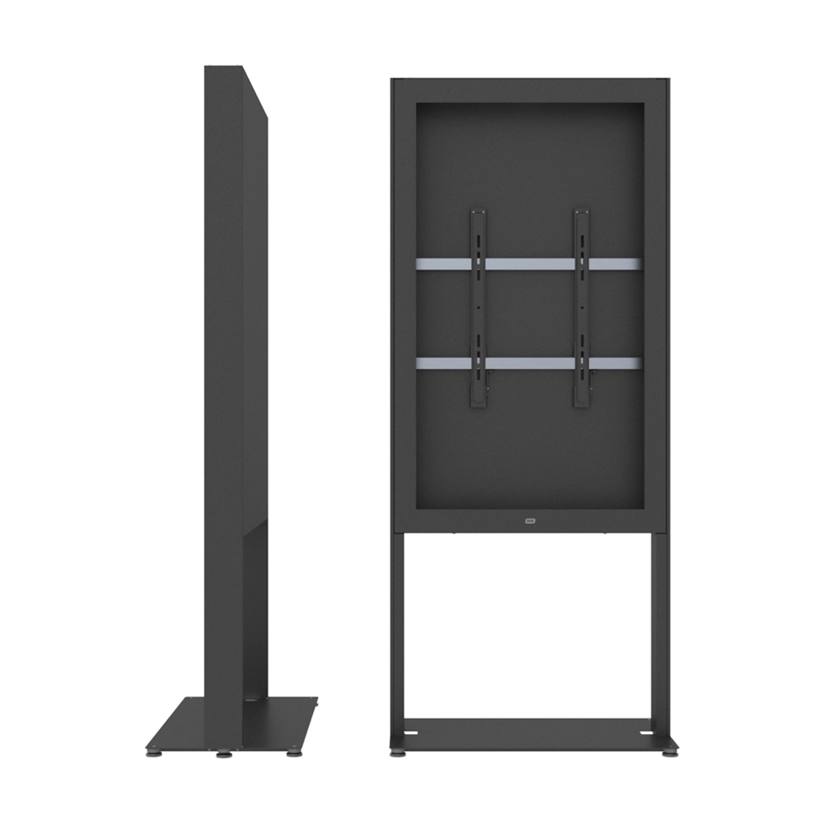 SMS 702-003-11 freistehendes Gehäuse G1, für 55'' Displays, mit Belüftung, schwarz 