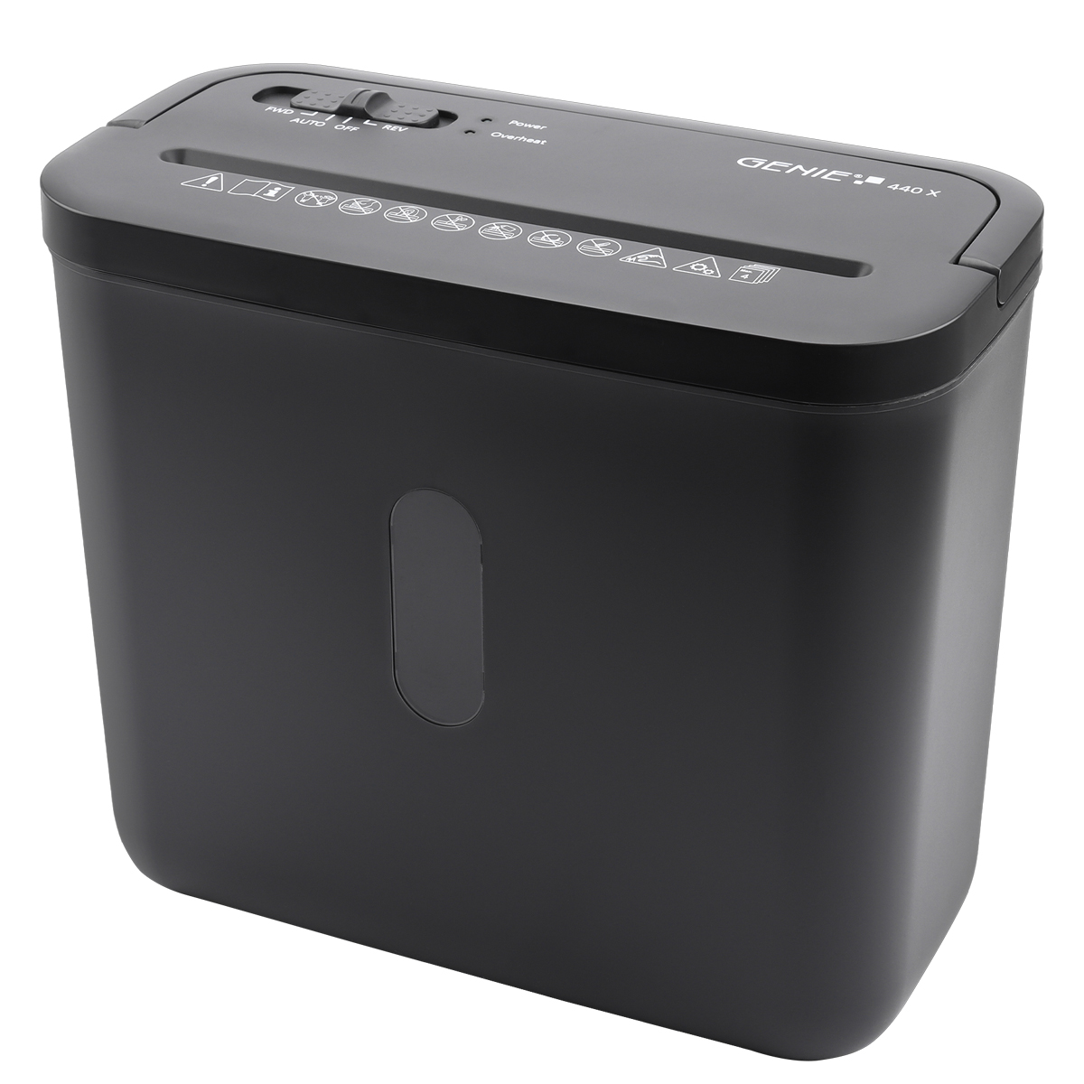 Genie 440 X Aktenvernichter in schwarz, Partikelschnitt 