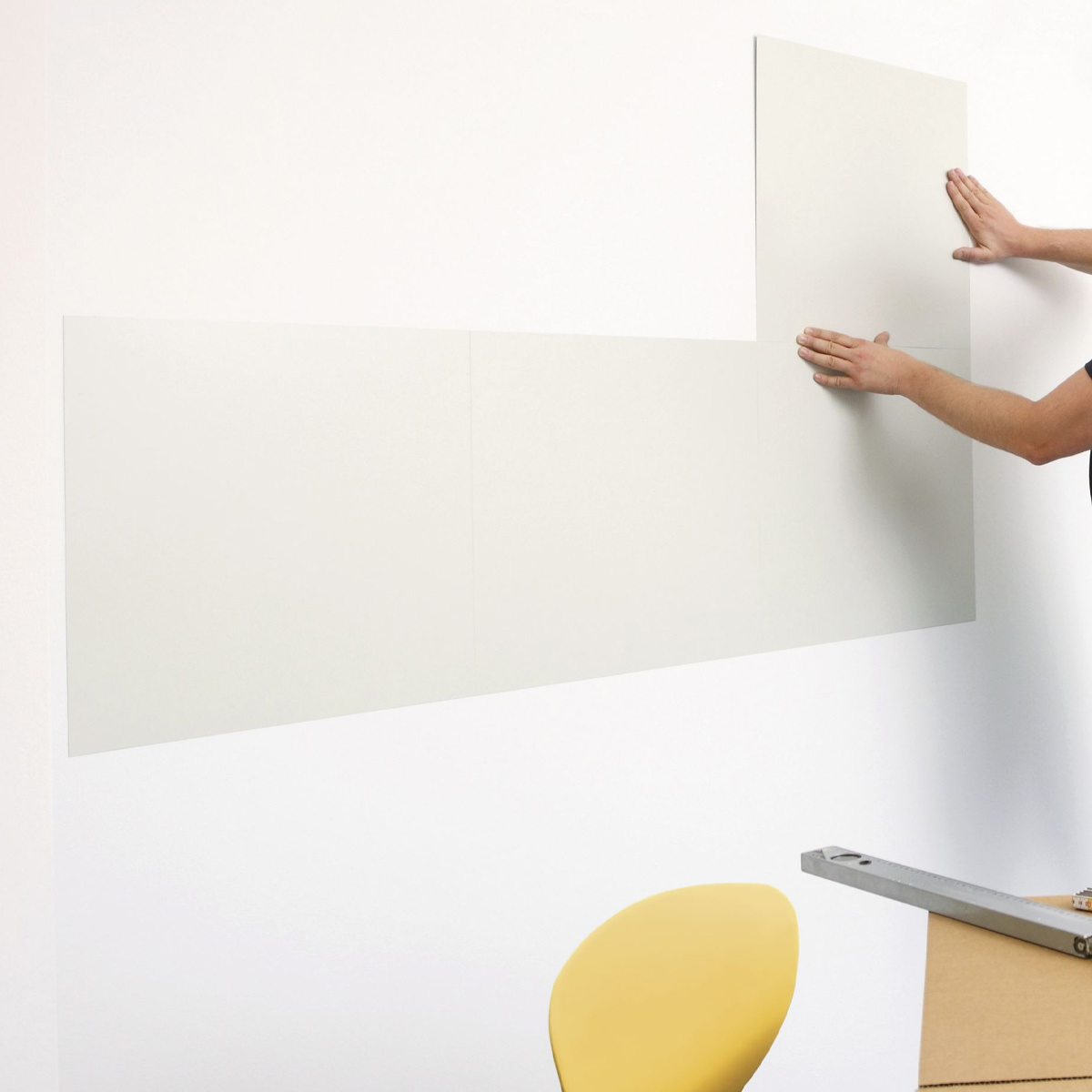 Magnetoplan 16111 magnetowand unter Tapete, 4 Platten = 1 m²