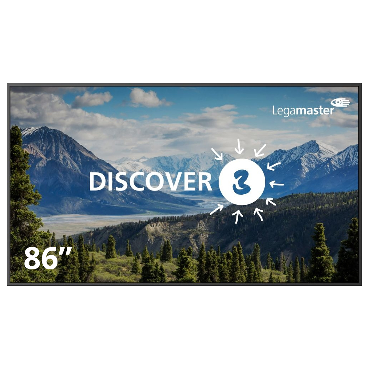 Legamaster DISCOVER 3 professional Display DIS-8620, 86"LED 4K Ultra HD Bildschirm 