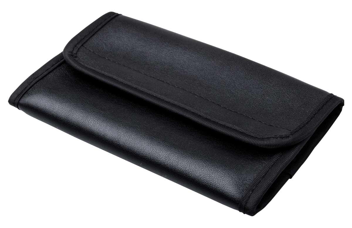 Sharp Schutztasche für elektronische Wörterbücher der PW-E-Serie aus schwarzem Kunstleder