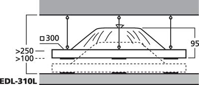 MONACOR EDL-310L ELA-Deckenauflagelautsprecher