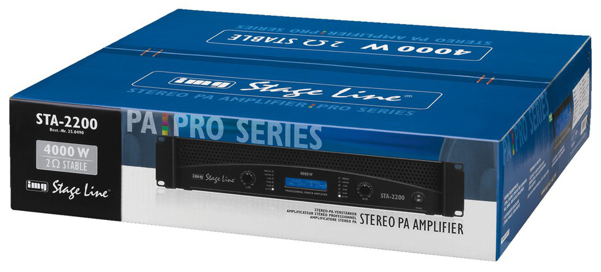 IMG STAGELINE STA-2200 Professioneller Stereo-PA-Verstärker