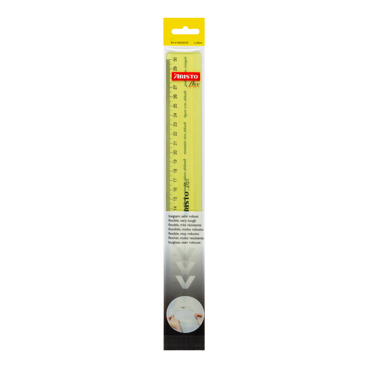 Aristo Flex Lineal 30 cm biegsam, neon sortiert, Facette 