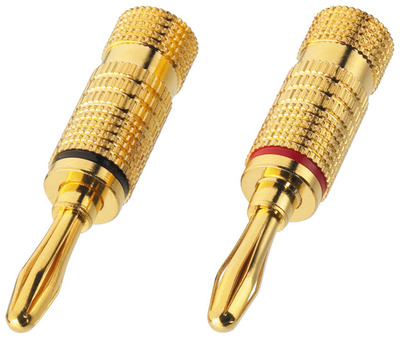 MONACOR BP-100G LS-Bananenstecker-Paar, 4 mm