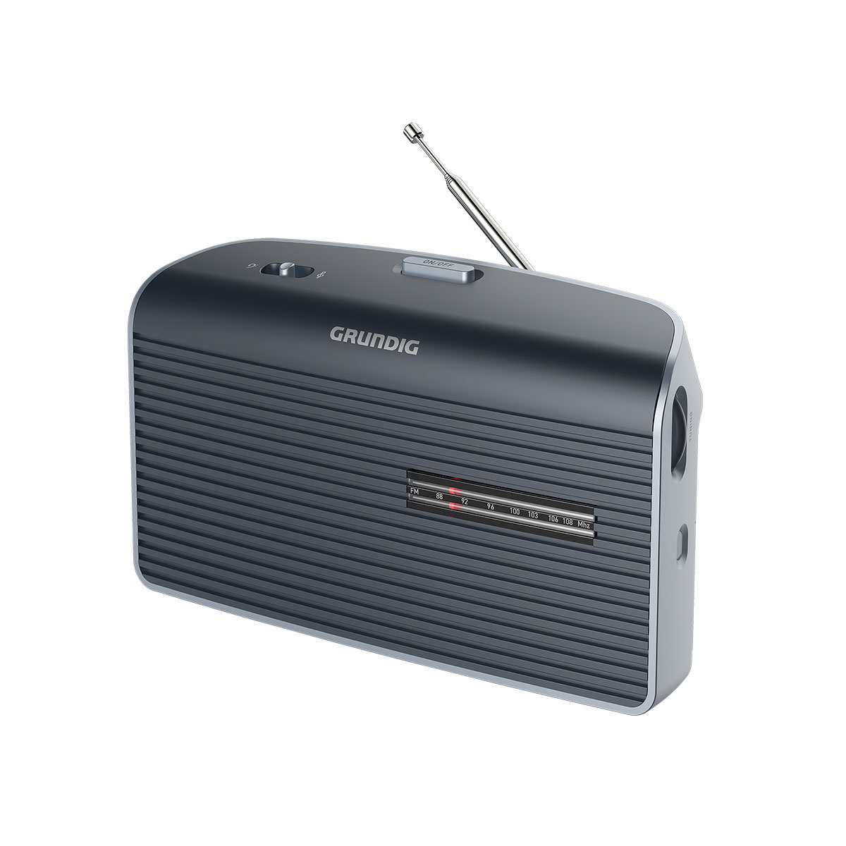 Grundig Music 60X G Tischradio 1 Watt, schwarz/grau