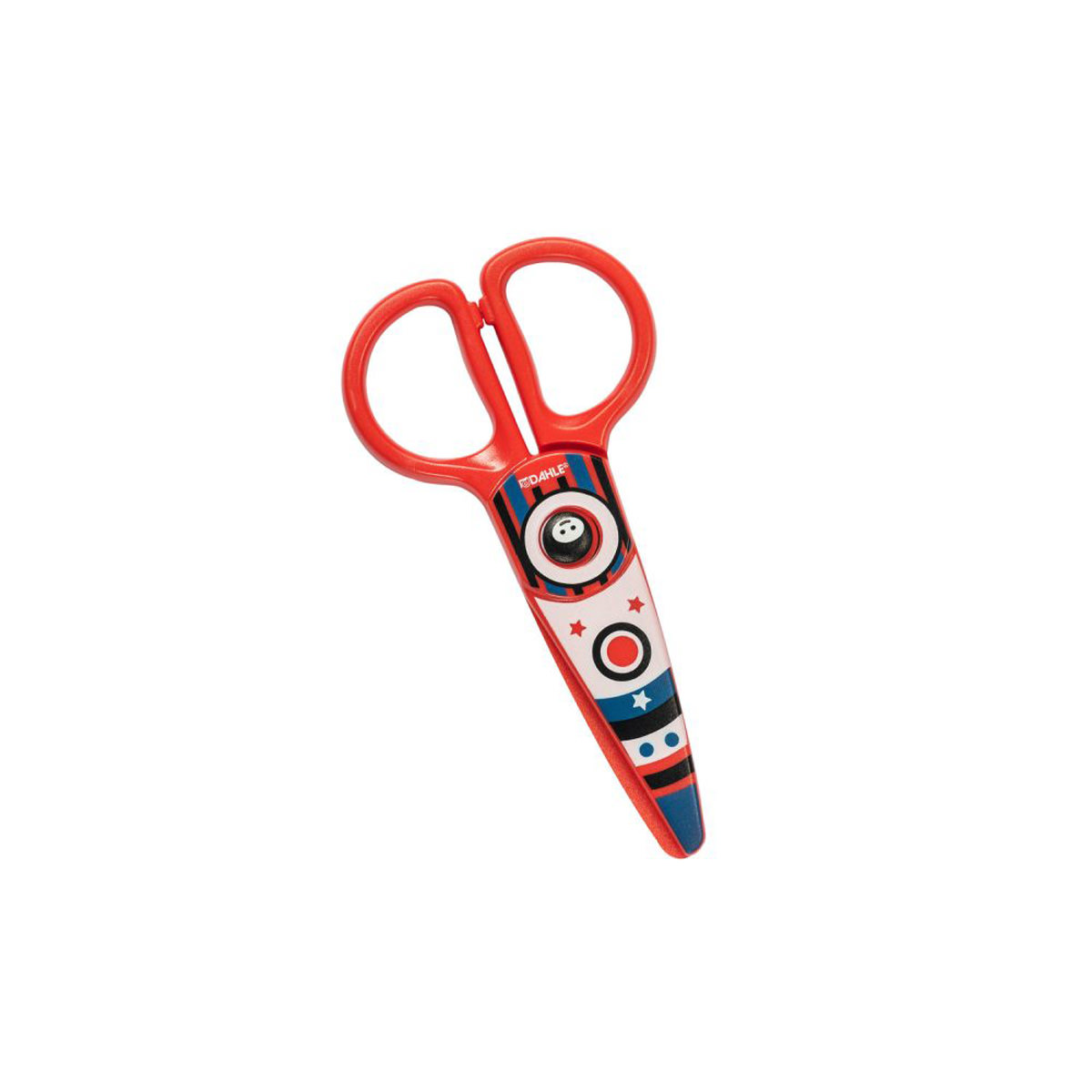 Dahle Sicherheits-Kinderschere 5 Zoll (12cm) rot, Kunststoffschneidblätter 