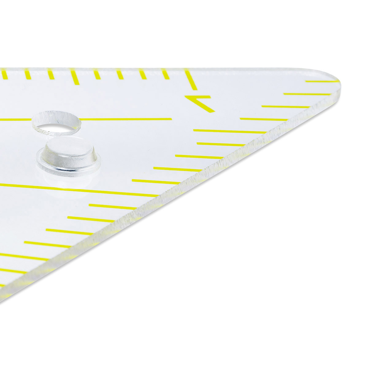 Aristo Wandtafel Geodreieck 80 cm mit Griff, transparenter Kunststoff 