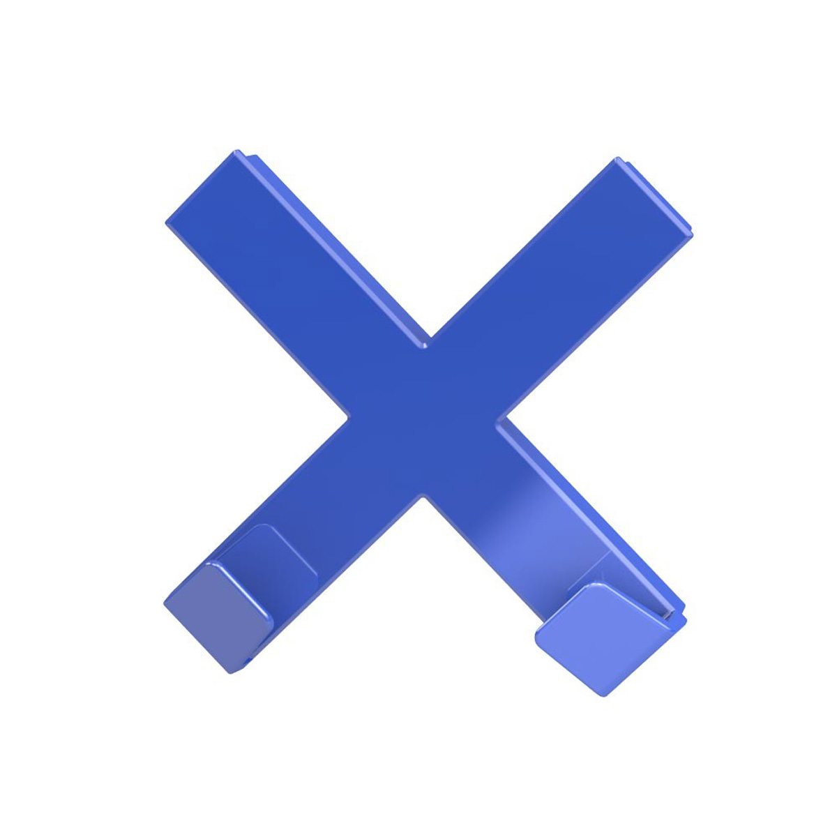 Dahle MEGA Magnet CROSS XL blau, 90 x 90 mm mit 2 Haken 