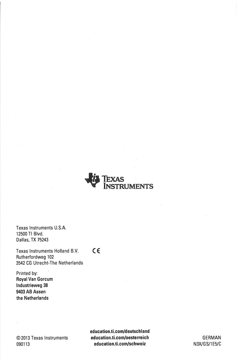Erste Schritte mit dem TI-Nspire Handheld von Texas Instruments, deutsch, 126 Seiten