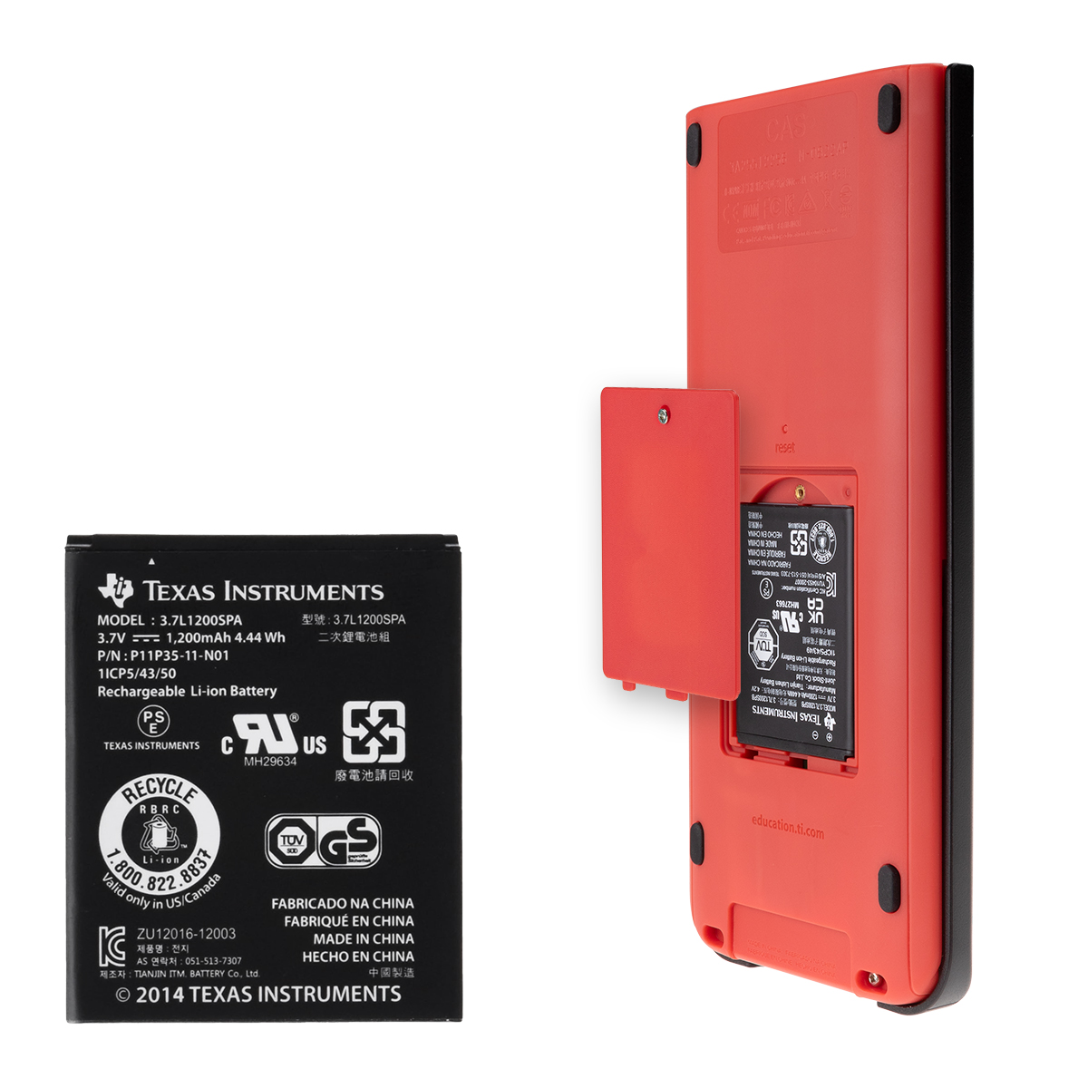 TI-Nspire Akku Texas Instruments für CX, CX CAS, CXII T, CXII T CAS, TI-84 Plus CE-T 