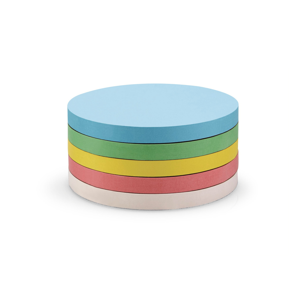 Magnetoplan 111151690 Moderationskarten selbstklebend, 250 Stück 5-farbig, Kreise 95mm