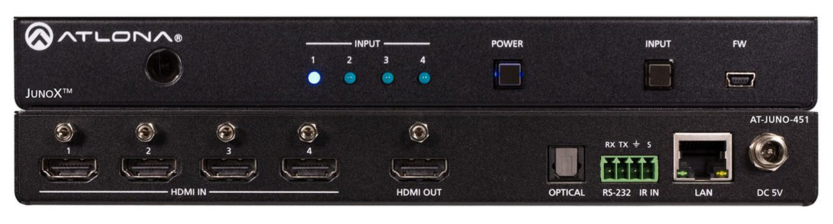 Atlona AT-Juno-451 - HDMI Switcher 4x1 