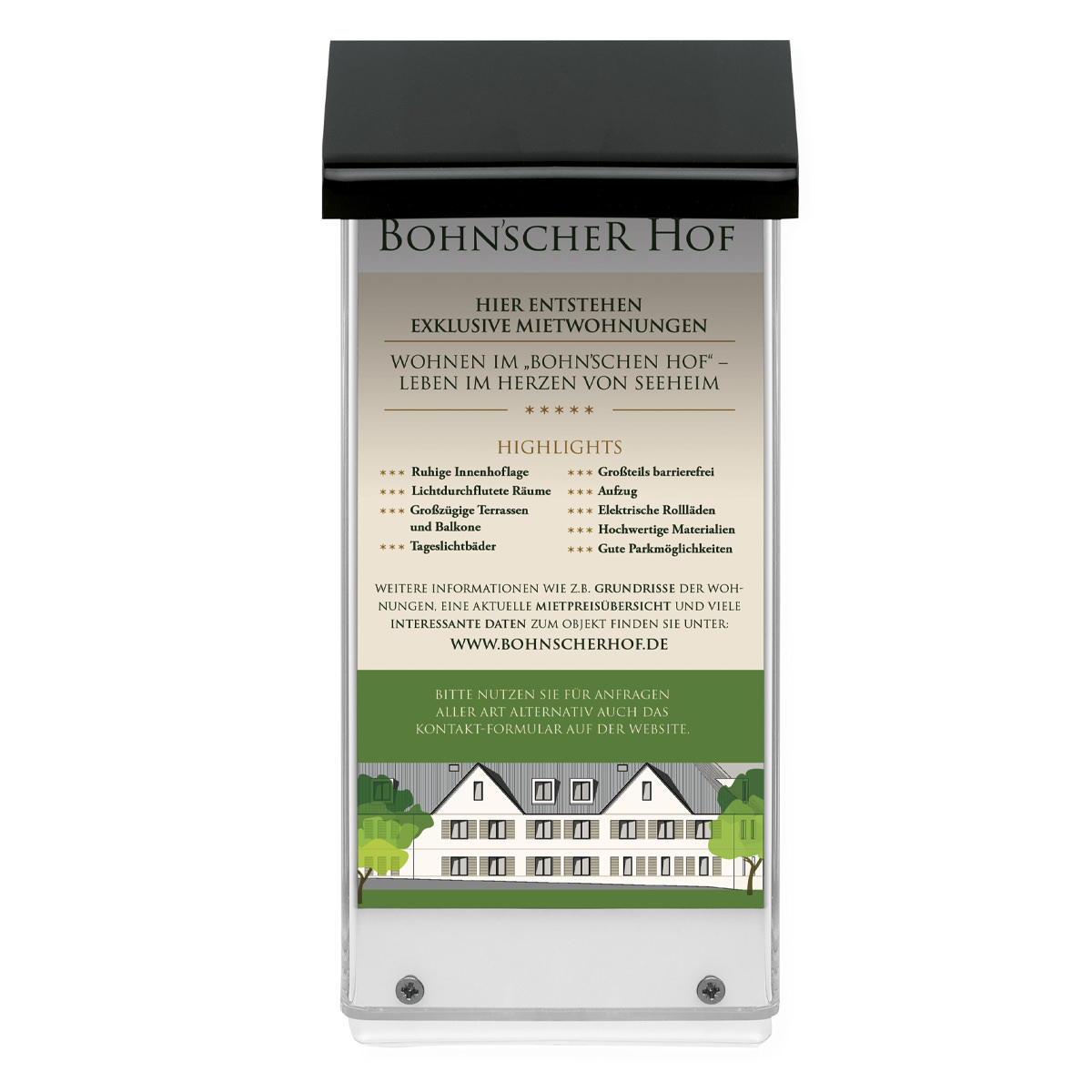 Magnetoplan 790701 Prospektboxen für den Außenbereich, 1/3 A4