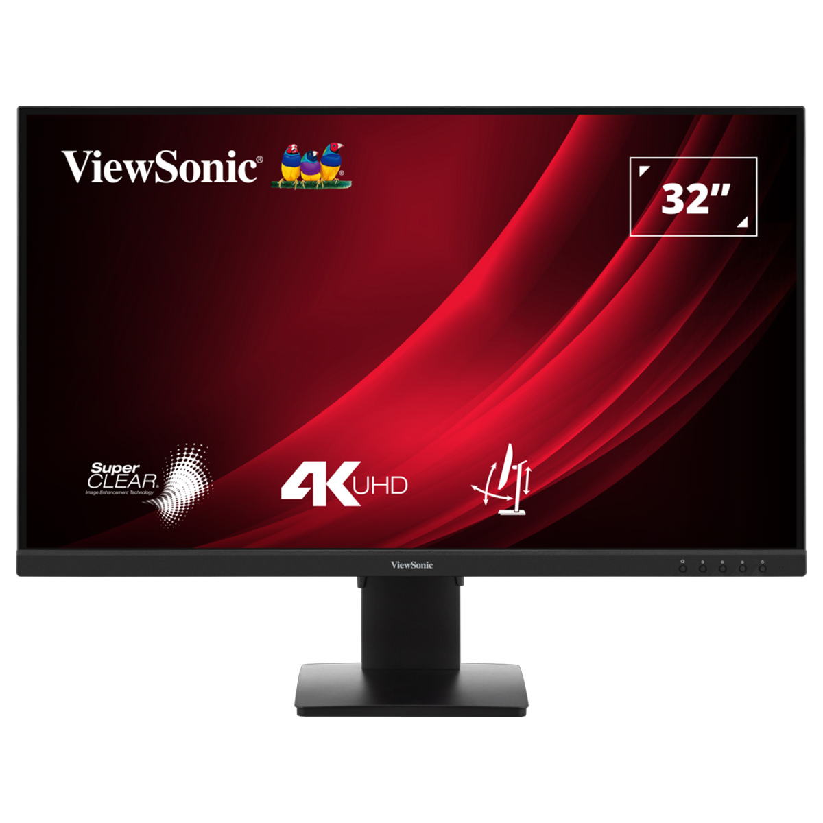 ViewSonic VG3208-4K, 32'' (81cm) UHD Monitor mit HDR 10, Dual HDMI und DisplayPort