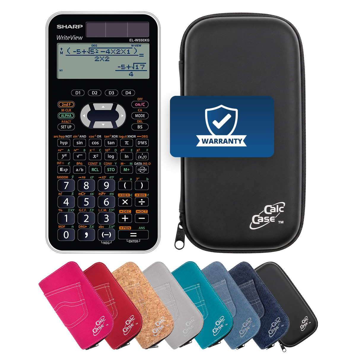 Sharp EL-W550 XG Basic Bundle mit Schutztasche 